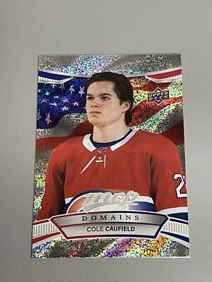 Cole Caufield 2022-23 Upper Deck MVP Domains Insert NA-5 Montreal Canadiens 🇺🇸 - Image 1 of 2