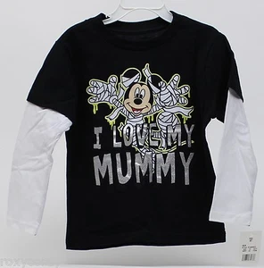 Halloween Disney Mickey Mouse I Love My Mummy Long Sleeve Shirt Size 4T NWT - Picture 1 of 1