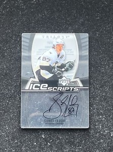 2007/08 UD TRILOGY SIDNEY CROSBY ICE SCRIPTS AUTO UPPER DECK AUTOGRAPH