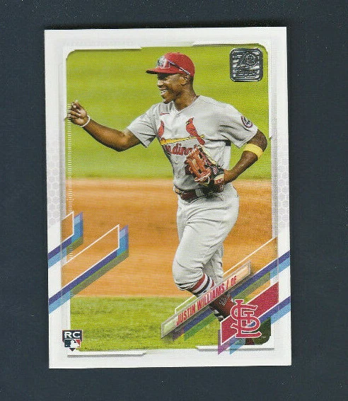 2021 Topps Update Series Rookie Card RC # US68 Justin Williams - Image 1 of 1