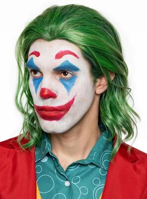 MASKWORLD Joker Perücke Joaquin - Faschingsperücke Clown - Hochwertige, grüne Perücke -