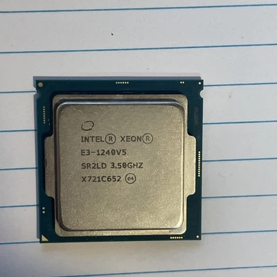 Intel Xeon E3-1240V5 SR2LD 3.50GHz 8MB 4-Core LGA1151 Socket CPU Processor - Image 1 of 2