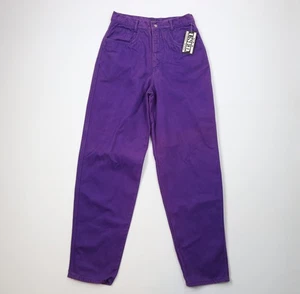 Deadstock Vtg 90s Streetwear Mens 32x34 Baggy Fit Skateboard Jeans Purple Cotton - Picture 1 of 11