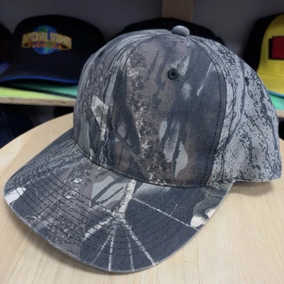 复古 90 年代 Youngan 迷彩帽 - 狩猎 - 平沿帽 - 已清洁! — 第 1/4 张图片