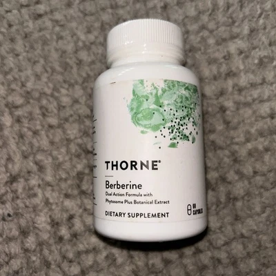 Thorne Berberine 1000mg Capsules 60 Count New Sealed Bottle EXP 11/25 - 8/26 - Image 1 of 4