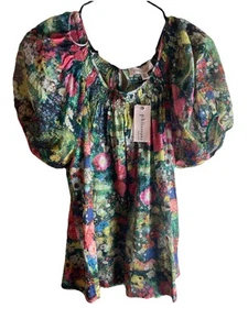 NWT philosophy Republic Clothing Floral Top Sz Medium / - Picture 1 of 7
