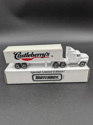 Semirremolque Castleberry's Matchbox de colección fundido a presión con caja RARO Foto 1 de 4