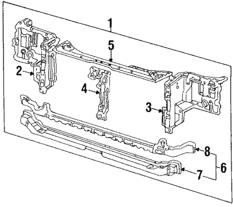 Genuine Honda 1986-1989 Honda Accord - Baffle 04611-SE0-A02ZZ - Image 1 of 1