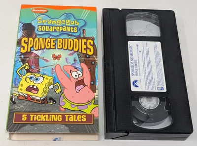 Spongebob Squarepants Sponge Buddies VHS Nickelodeon 5 Tickling Tales 2002 - Image 1 of 4