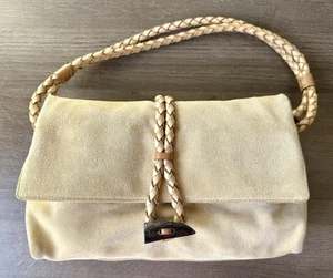 Borsa a tracolla BURBERRY marrone HAYMARKET in pelle scamosciata - Foto 1 di 10