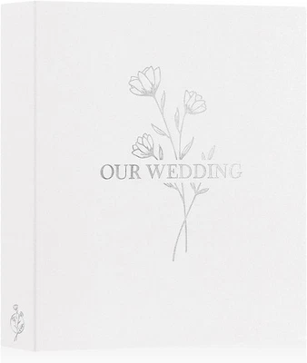 Álbum de fotos de casamento Lanpn 8x10, cada pacote comporta 50 fotos 8x10/50, branco  - Imagem 1 de 4