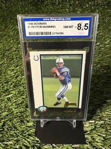 1998 Bowman PEYTON MANNING RC #1  ISA 8.5 INDIANAPOLIS COLTS - Picture 1 of 2