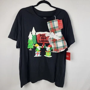 Wondershop 2 Piece Christmas Pajama Set Women's Plus Sz 3X Welcome To Our Gnome - Picture 1 of 4