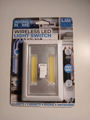 Aconic Home Wireless LED Light Switch With 4XAAA Included. - Image 1 of 2