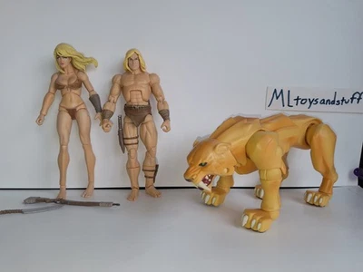 Figuras de acción Hasbro Marvel Legends 2008 SDCC Savage Land KA-ZAR SHANNA & ZABU Foto 1 de 4