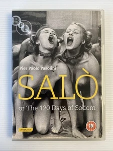 SALO: Or The 120 Says of Sodom (1975) Juego de DVD de 2 discos BFI Región 2 Pasolini RARO - Imagen 1 de 5