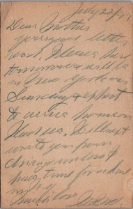 1897 handgeschriebene Brief Postkarte - Macon, Indiana nach Hillsboro, Ohio - Bild 1 von 2
