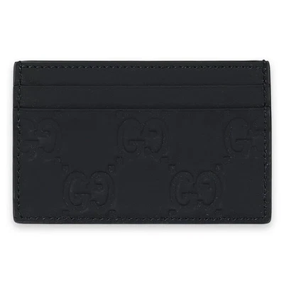Gucci GG Rubber Effect Cardholder (Black) 771315 AAC0L 1000 132477549 - Image 1 of 4