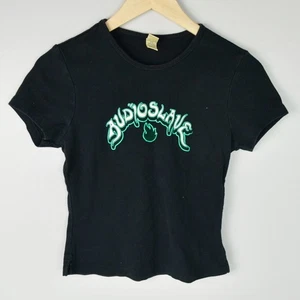 Audioslave Junior's Medium Kavio Black Green Logo Tee Y2K - Foto 1 di 6