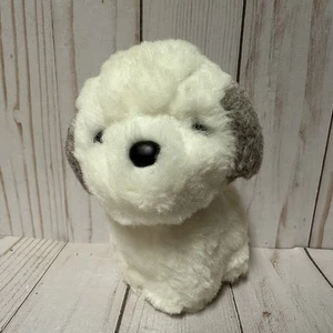 Vintage Umeyoshi Umekichi Dog Plush White Gray Ears Mini 5 Inch Rare 1983 - Picture 1 of 10