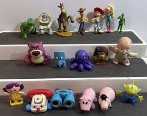 Disney Pixar Mini PVC Character Figures Toy Story Buzz JESSE 1-1.75" Lot Of 18 - Picture 1 of 8