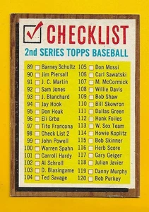 67899 1962 Topps #98 Checklist 2 EX/MT+ UNMARKED - Bild 1 von 3