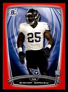 2014 Bowman #83 Bishop Sankey Red Rookie #d /199! TITANS - Picture 1 of 2