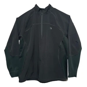 The North Face Hombres XL Negro Cuarto Cremallera Pullover Chaqueta Ligera Top - Imagen 1 de 7