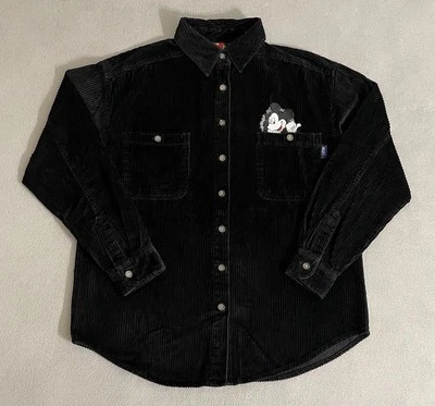 Винтажная вельветовая рубашка Disney Mickey Unlimited с маленькой вышивкой Mickey Mouse 90-е - Изображение 1 из 4