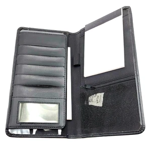 Cartera de viaje de cuero genuino Leed's marca CISCO 9,5x6x1" NUEVA - Imagen 1 de 10