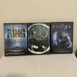 The Ring + The Ring Two + Rings Horror Trilogy DVD Lot TESTED - Picture 1 of 8