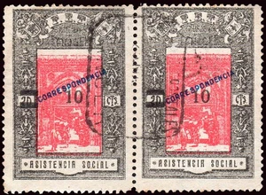 Tánger - o Pareja - 10 cts. FET - Delaition de Tanger - Correspondencia..." - Imagen 1 de 1