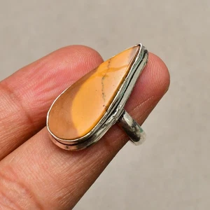 Mookaite Jasper Gemstone 925 Sterling Silver Jewelry Ring Size 5 - Picture 1 of 8