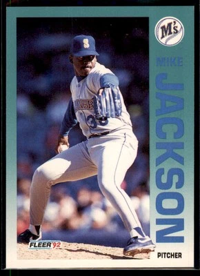 1992 Fleer Mike Jackson #282 Seattle Mariners - Image 1 of 2