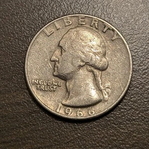 1966 D Filled Mint Mark Washington Quarter - Picture 1 of 20
