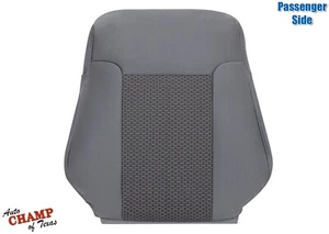 2012 Ford F-250 F-350 F-450 XLT-Passenger Side Lean Back Cloth Seat Cover Gray - Picture 1 of 17