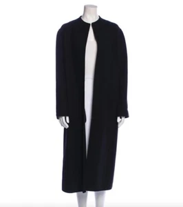 Donna Karan Collection Collarless Wool Coat Sz.6 EC - Picture 1 of 5