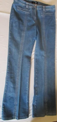 Vintage Escada Womens Funky 70's Style Denim Jeans Med 32 - Image 1 of 4