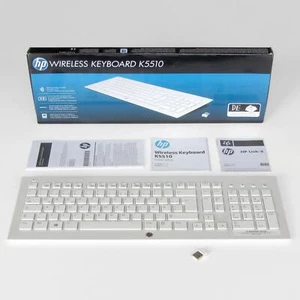 HP Wireless Keyboard K5510 weiß, OVP - QWERTZ Tastatur kabellos drahtlos - Bild 1 von 5