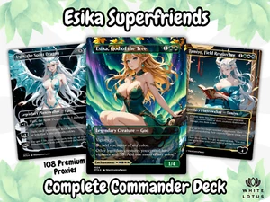 Deck proxy Esika God of the Tree Commander MTG EDH style anime Waifu - Photo 1/10