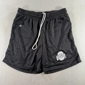 VTG Russell Athletic Ohio State Buckeyes Mesh Shorts Womens XL Black Gym Athlete - Picture 1 of 9