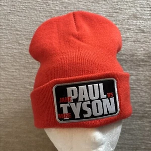 Jake Paul vs Mike Tyson Official Netflix Beanie Orange Embroidered NEW W/O TAGS - Picture 1 of 7