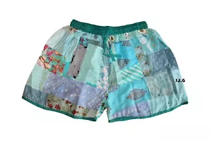 Women Patchwork Short Pants Women Boho Gypsy Shorts, Assorted Mix Patches Shorts - Picture 1 of 4