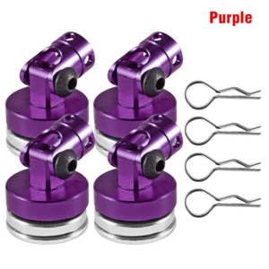 4Pcs Magnetic Invisible Metal Body Post RC Car Shell Mount Column Clips for 1/10 - Picture 1 of 13
