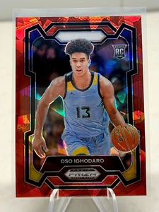 2024 Panini Prizm Draft Picks Oso Ighodaro RC Red Ice #18 - Picture 1 of 2