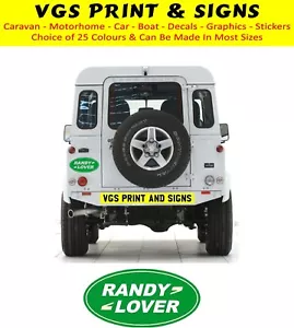 RANDY LOVER LUSTIGER WITZ OFF ROAD 4x4 LAND ROVER AUFKLEBER ABZIEHBILD - Bild 1 von 4