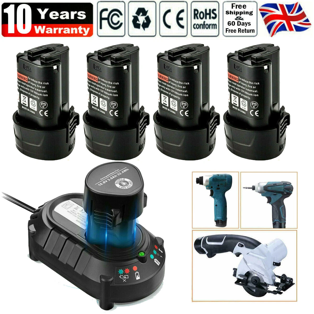 KS Tools 515.4106 Riveteuse Sur Batterie Li-ion Livrée Avec Deux