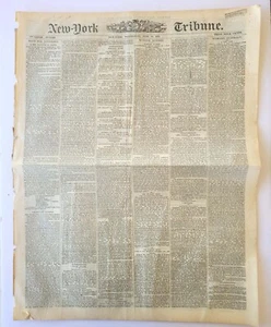 TRIBUNA DE NUEVA YORK 1873 JUICIO DE SUSAN B. ANTHONY POR VOTAR POR PRESIDENTE - Imagen 1 de 4