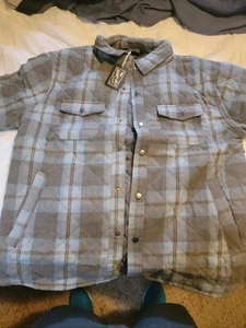 Benny Gold San Francisco Quilted Plaid Shirt Jacket Mens XL - Picture 1 of 3