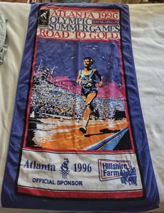 beach towel:  1996 Atlanta Olympic Summer Games "Road to Gold" 63" by 35" - Picture 1 of 11